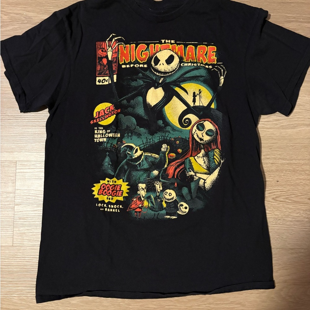 Hot Topic Black Nightmare Before Christmas Tee